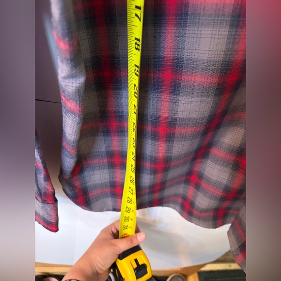 G.H. Bass & Co. Red and Gray Plaid Casual button down Shirt for Men XXL - Picture 6 of 8